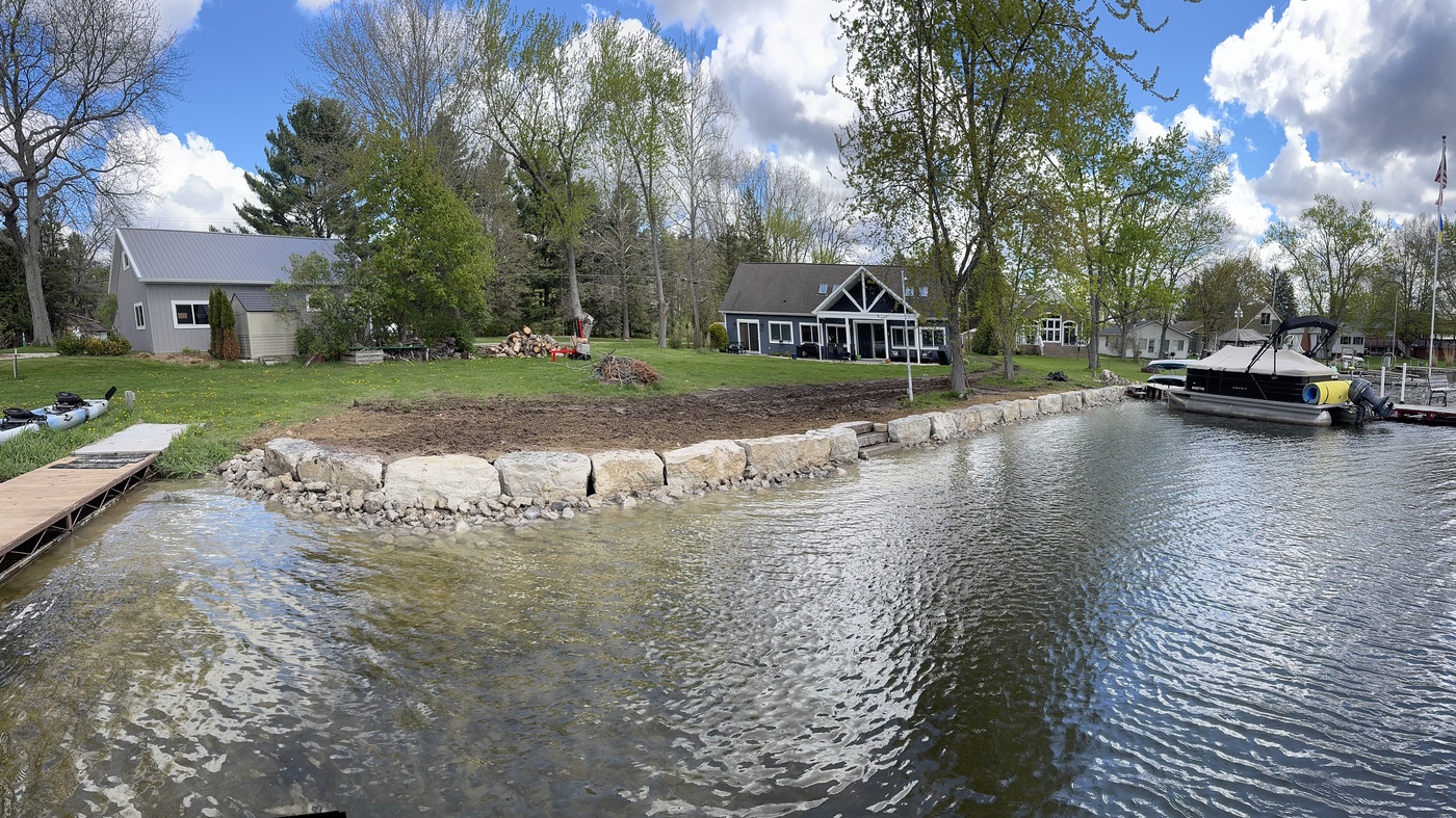 Completed Great Lakes Landworx excavation project